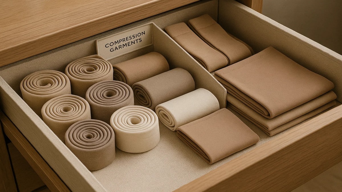 How to store compression garments